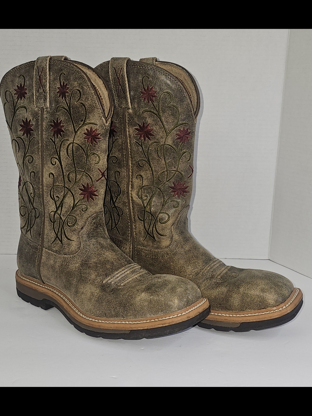 Twisted x Womens Steel Toe Lite Work Boots Size 7 1/2 Used Excellent Condition